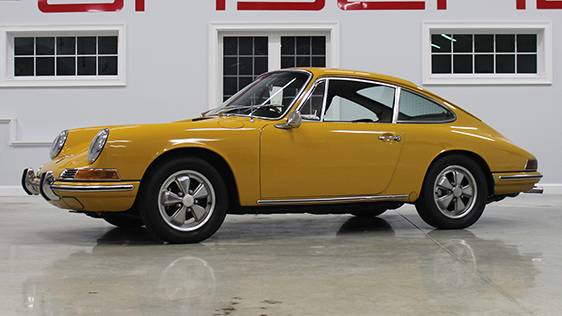 porsche 911 911s yellow restoration